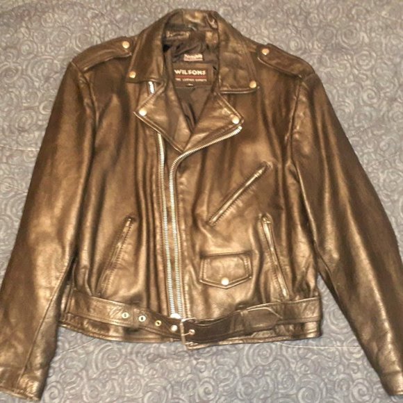 Wilsons Leather 100% Leather " biker style" w/Thinsulate - Picture 4 of 8